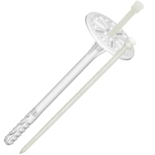 Cheville à frapper avec clou en plastique pour systèmes de fixations d'ITE - BOITE DE 100