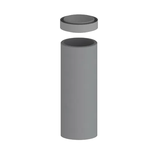 DucoFlex Conduit rigide isolé avec raccord D160 L1000 mm