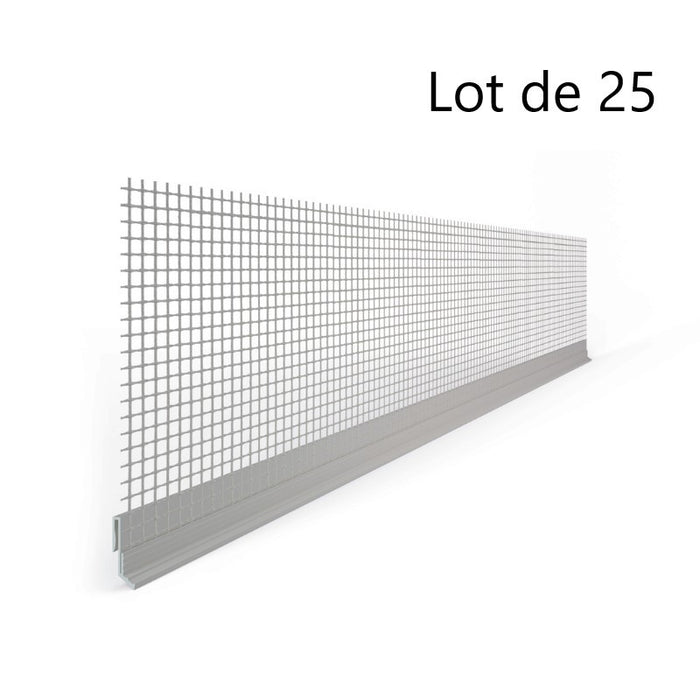 PROFIL D'ARRET PVC A CLIPSER 2.50 25 PCS